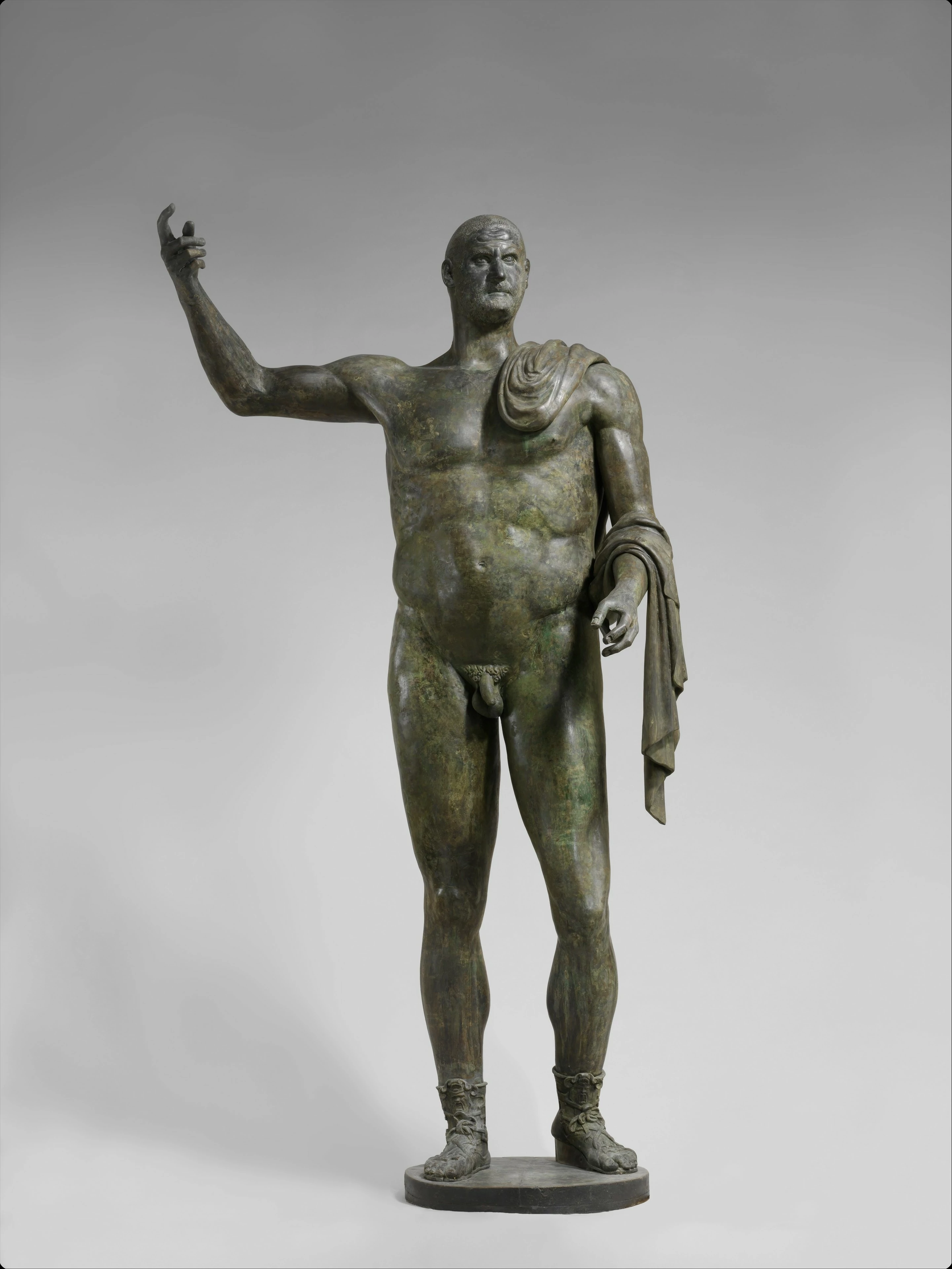 Bronze Statue of the emperor Trebonianus Gallus, Ancient Rome