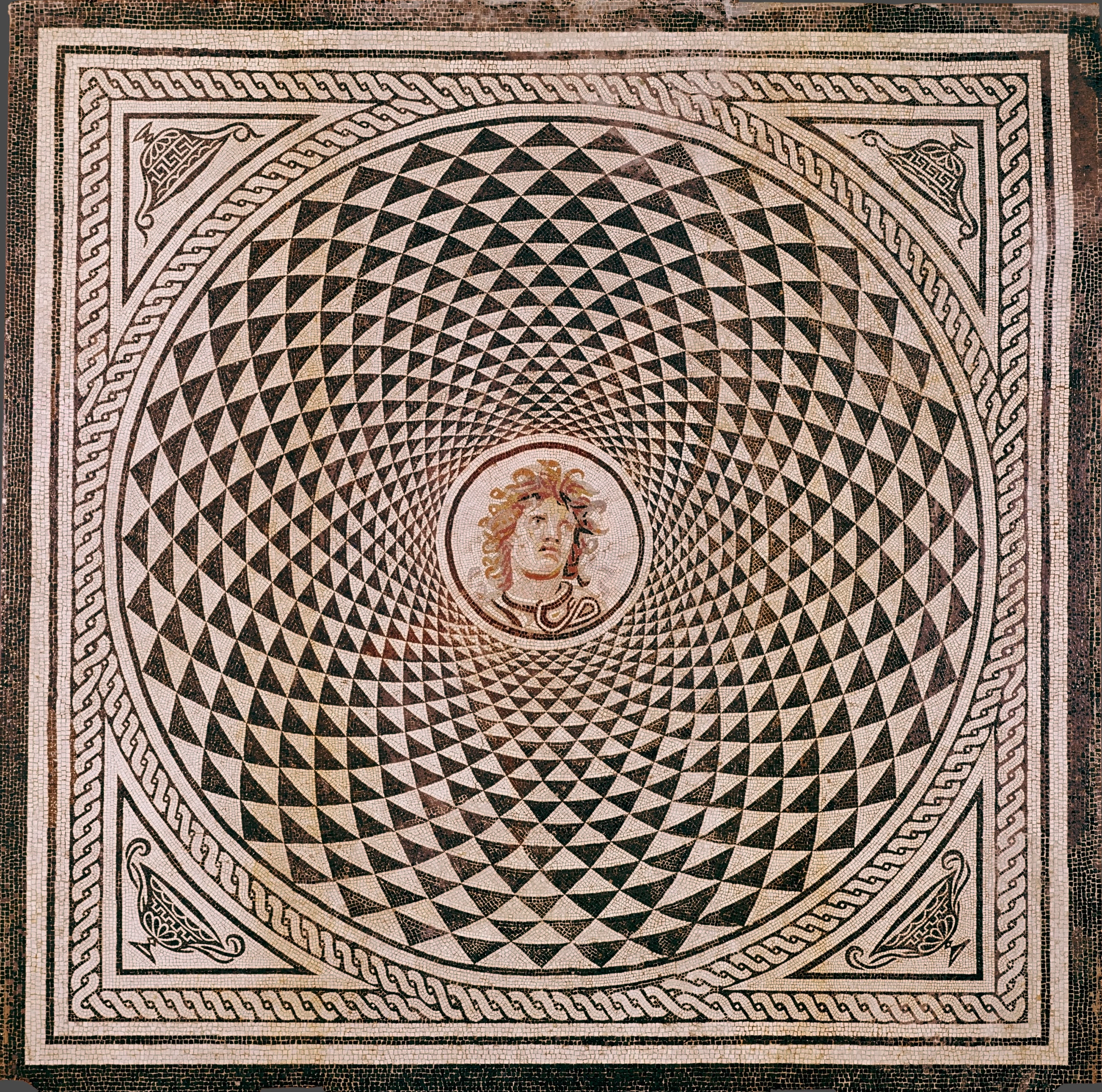 Mosaic Floor with Head of Medusa, Ancient Rome