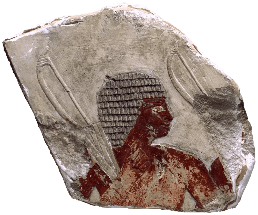 Head of Man with Bows, Ancient Egypt