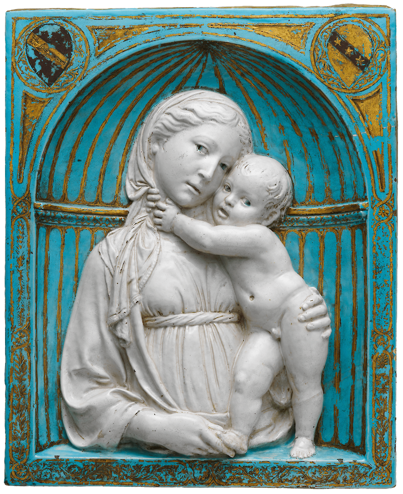 Virgin and Child in a niche, Luca della Robbia