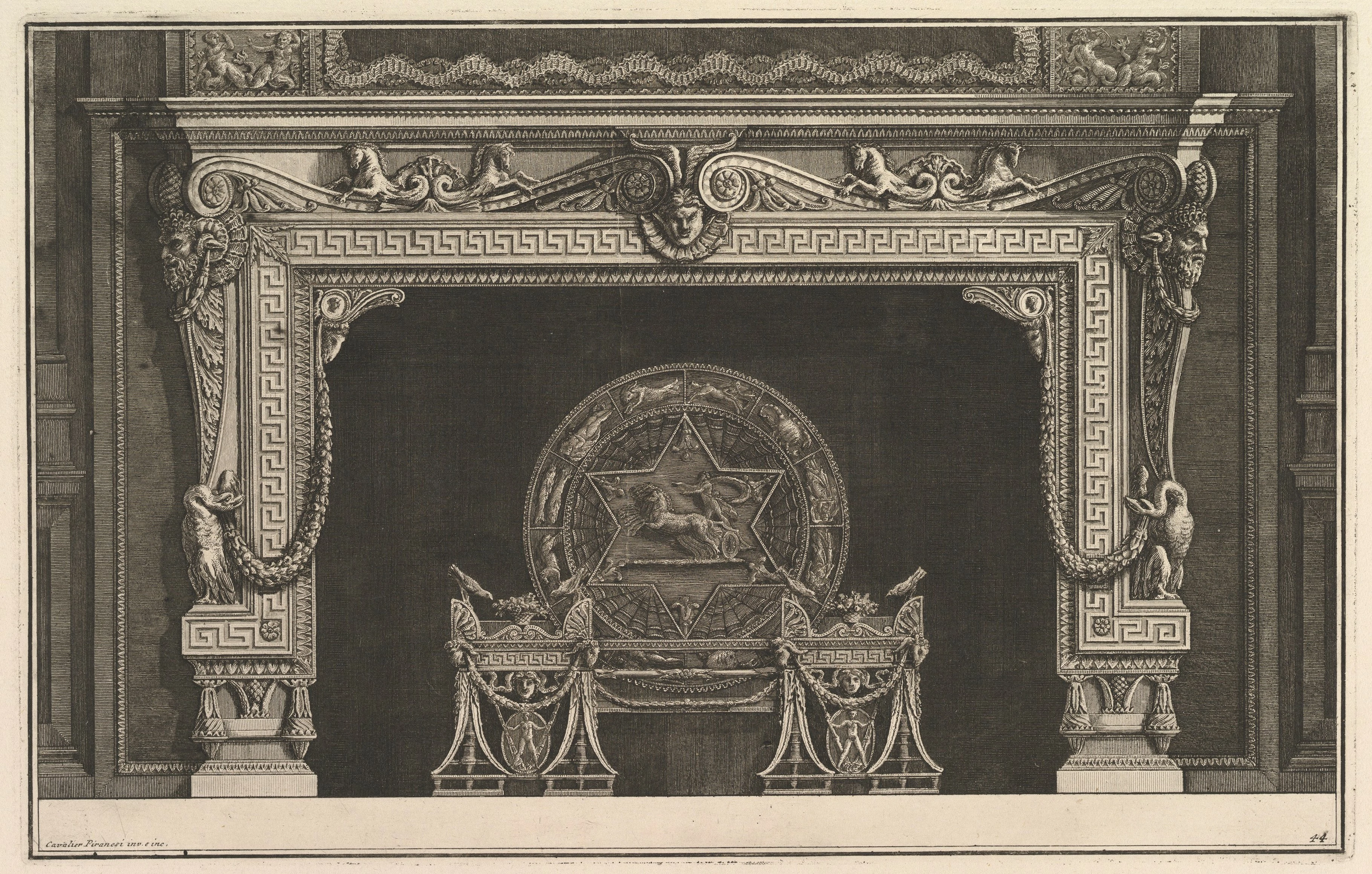 Chimneypiece in Greek Style, Giovanni Battista Piranesi