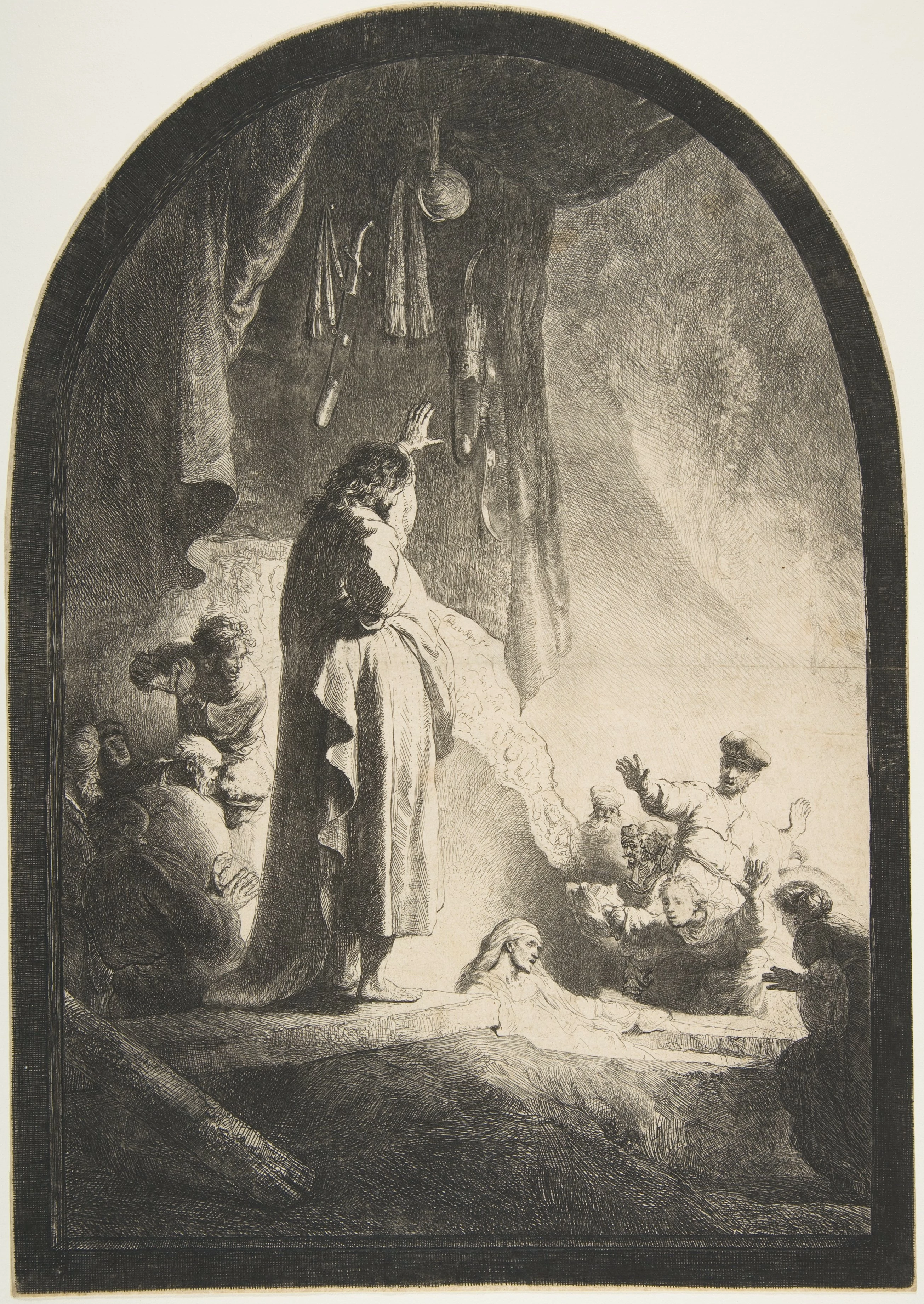 The Raising of Lazarus, Rembrandt van Rijn