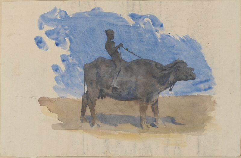 Boy on Water Buffalo, John Singer Sargent