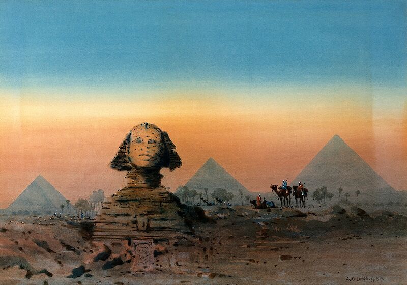 The Sphinx and the Pyramids, Augustus Osborne Lamplough