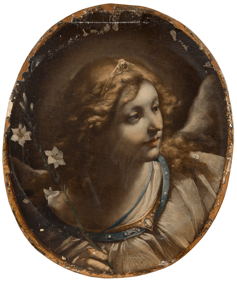 Head of the Archangel Gabriel, Elisabetta Sirani
