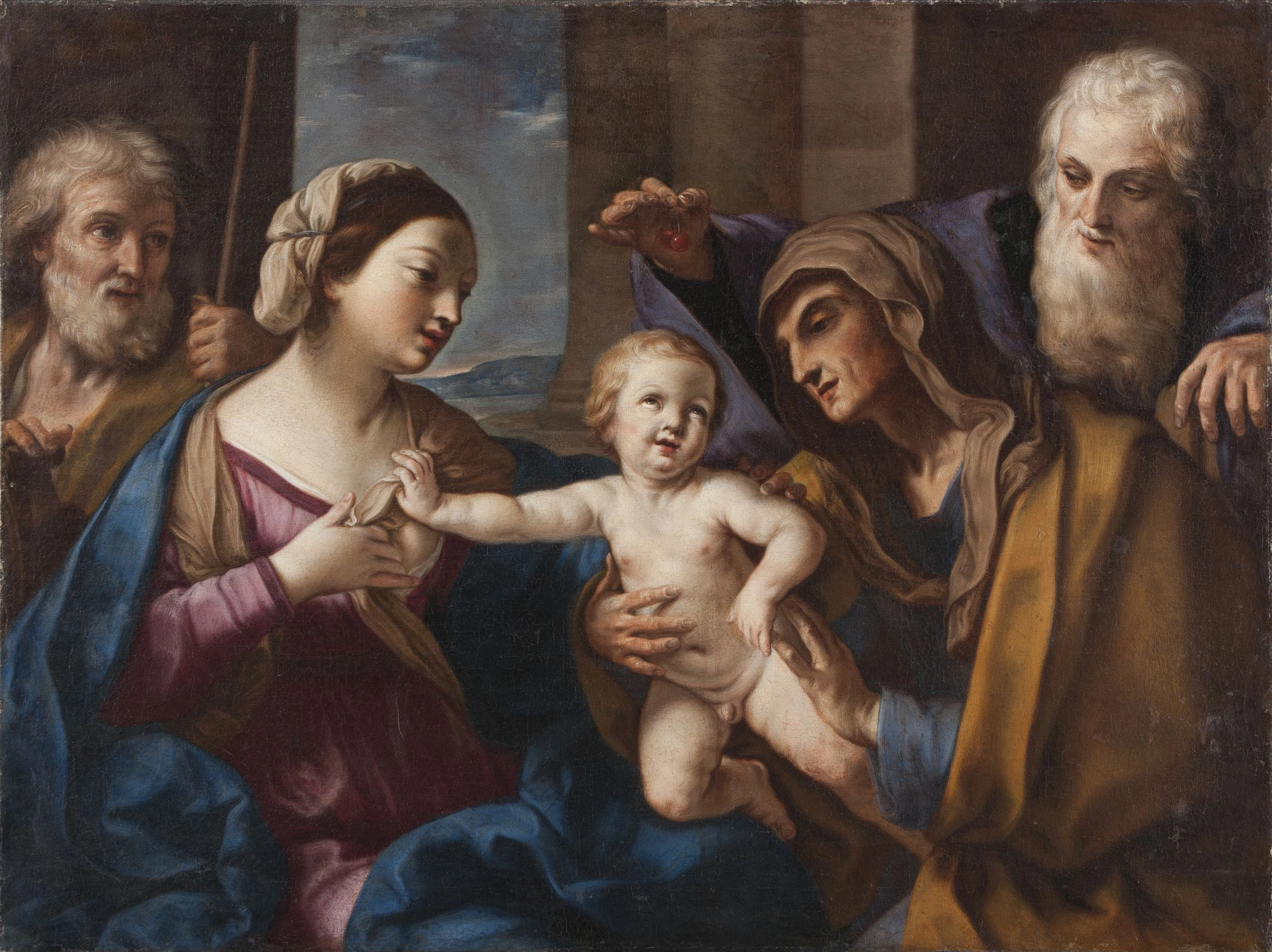 Holy Family with Sts Anne and Joachim, Elisabetta Sirani