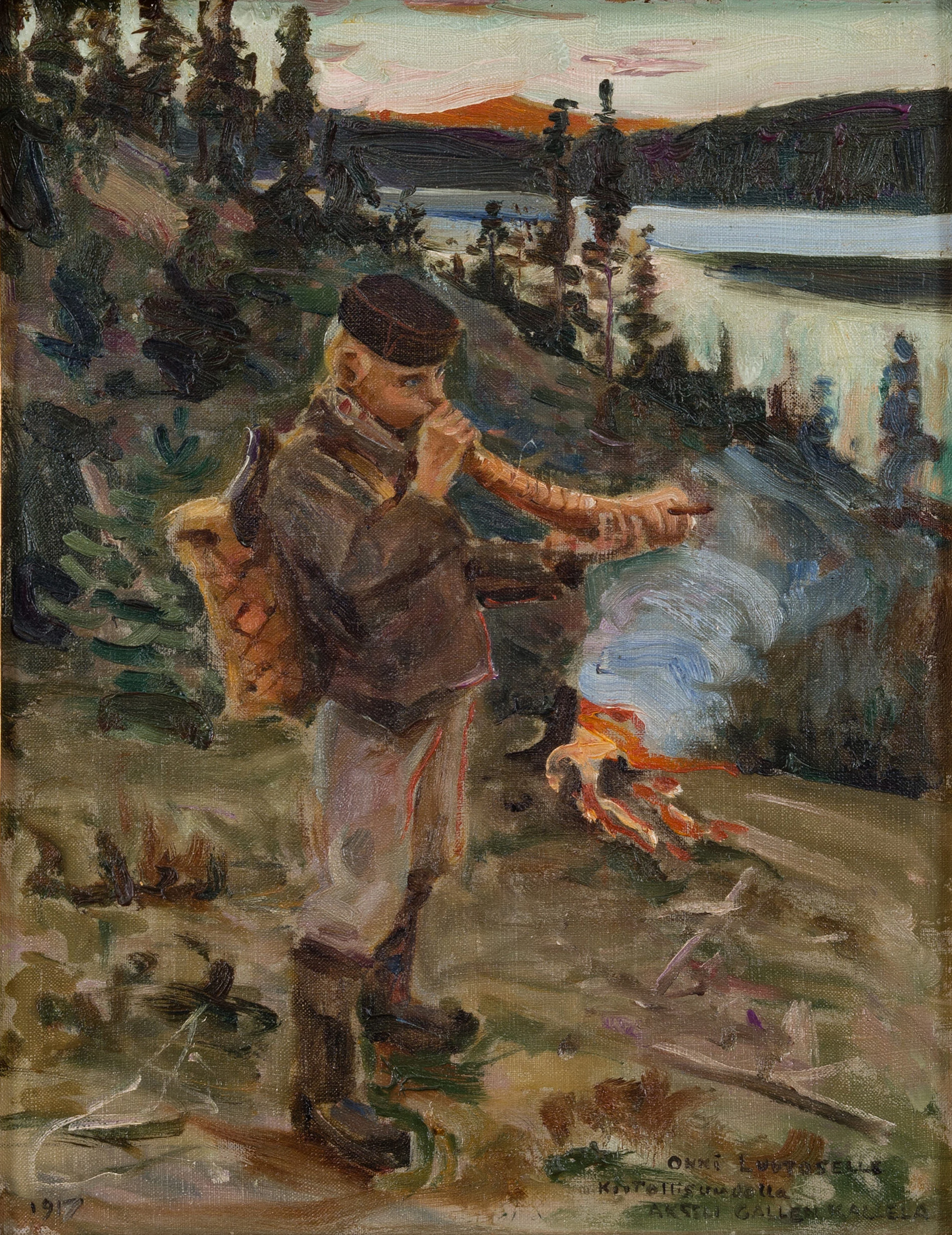 Shepherd boy from Paanajärvi, Akseli Gallen-Kallela