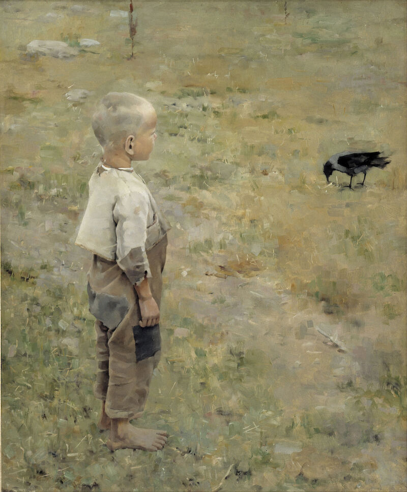Boy with a Crow, Akseli Gallen-Kallela