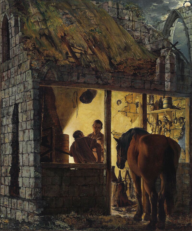 A Blacksmith's Shop, Joseph Wright of Derby