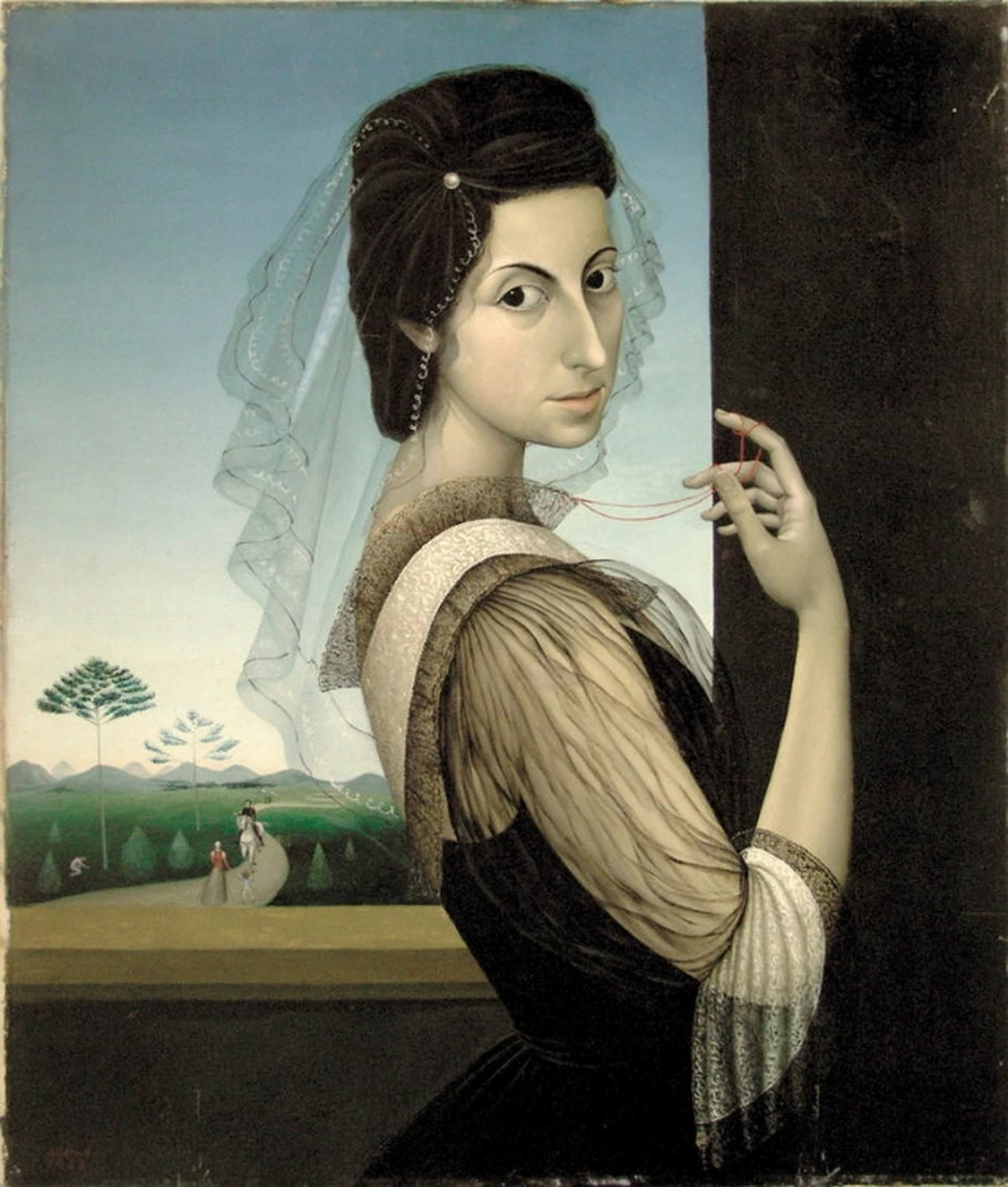 Self-portrait with Velvet, Milena Pavlović-Barili