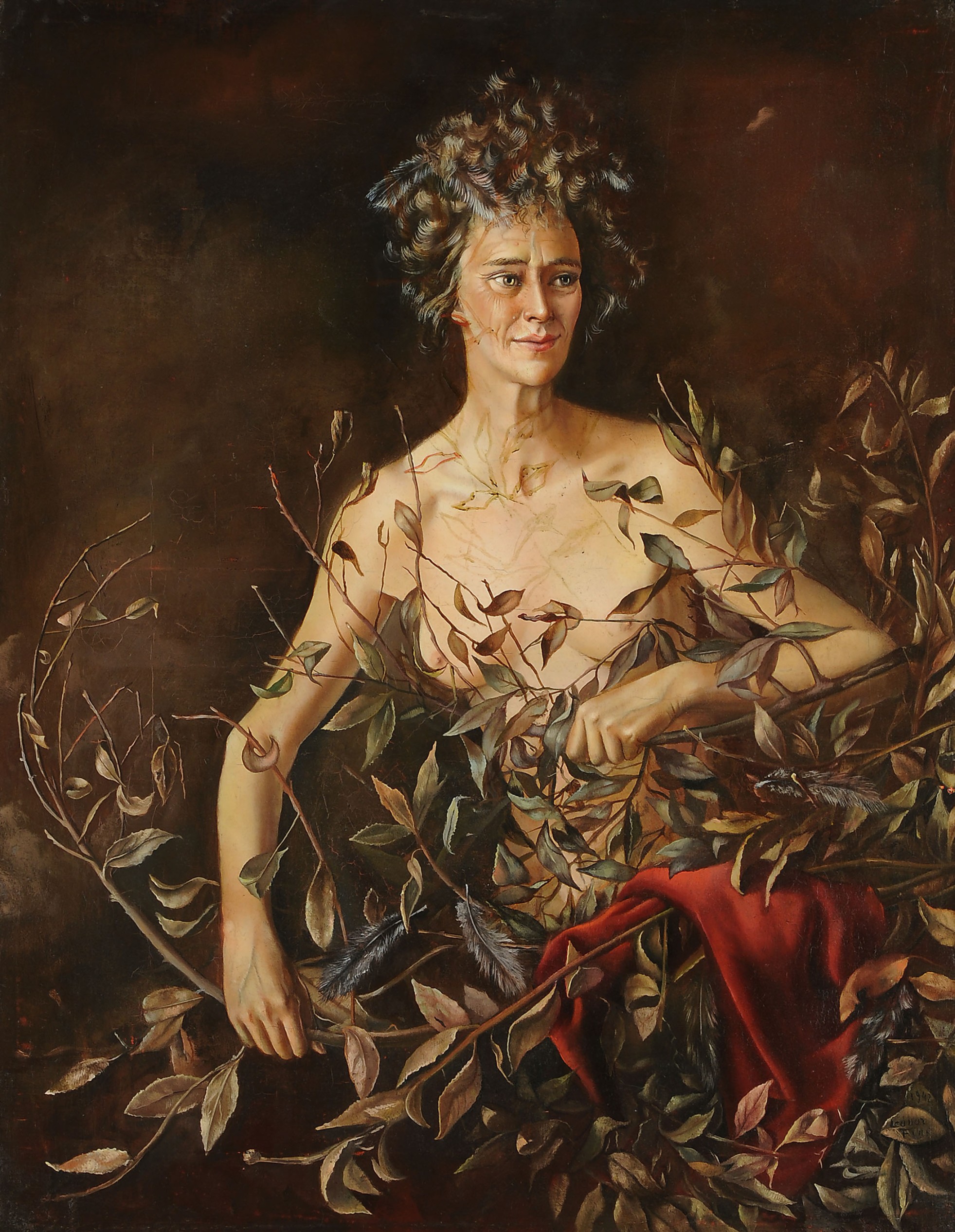 Leonor Fini, Portrait of Mrs Hasellter, 1942, Weinstein Gallery, San Francisco, CA, USA.