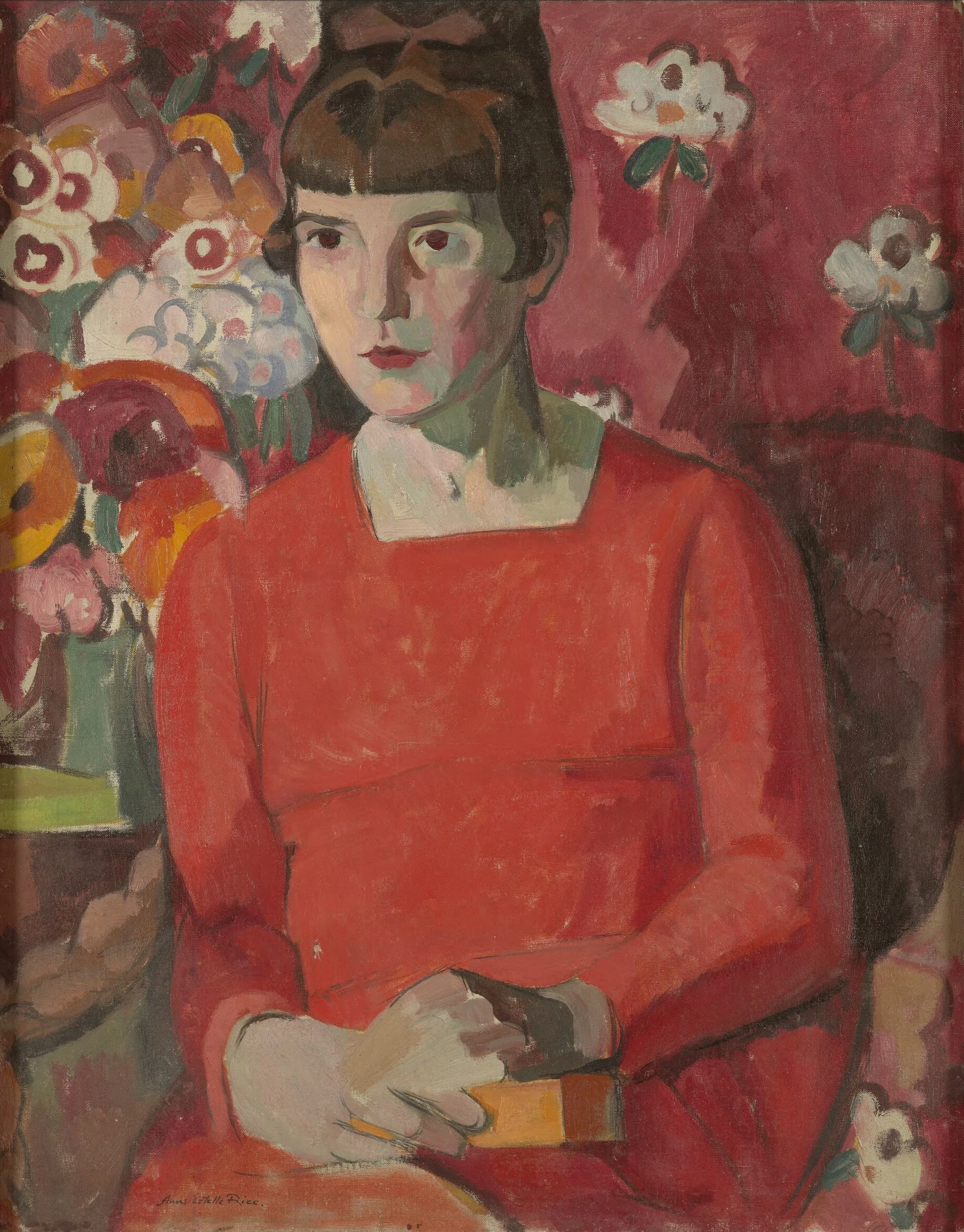 Portrait of Katherine Mansfield, Anne Estelle Rice