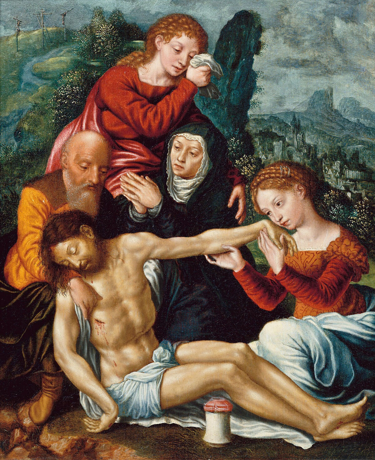 The Lamentation of Christ by Catharina van Hemessen
