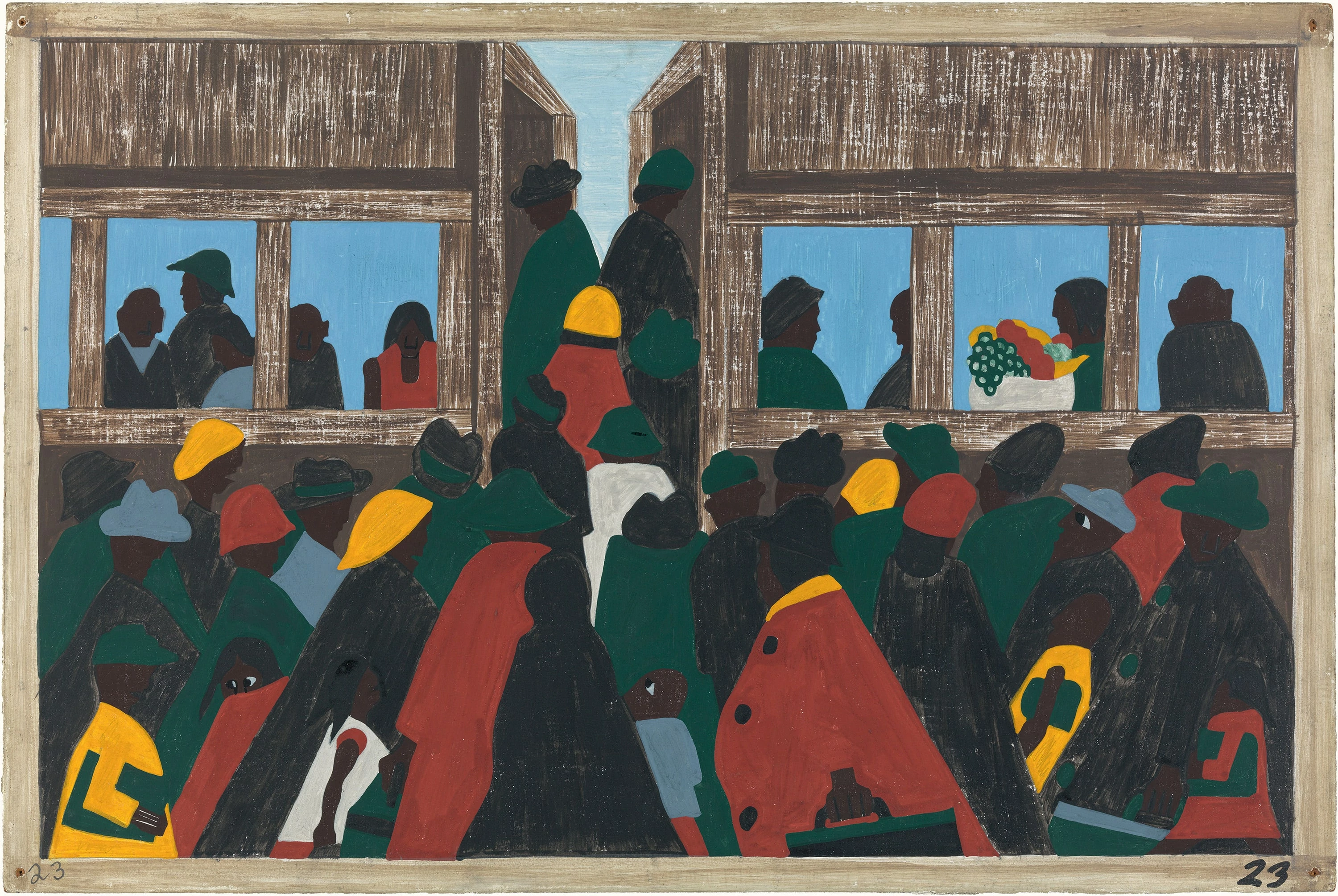 Migration Series No.23: The migration spread, Jacob Lawrence