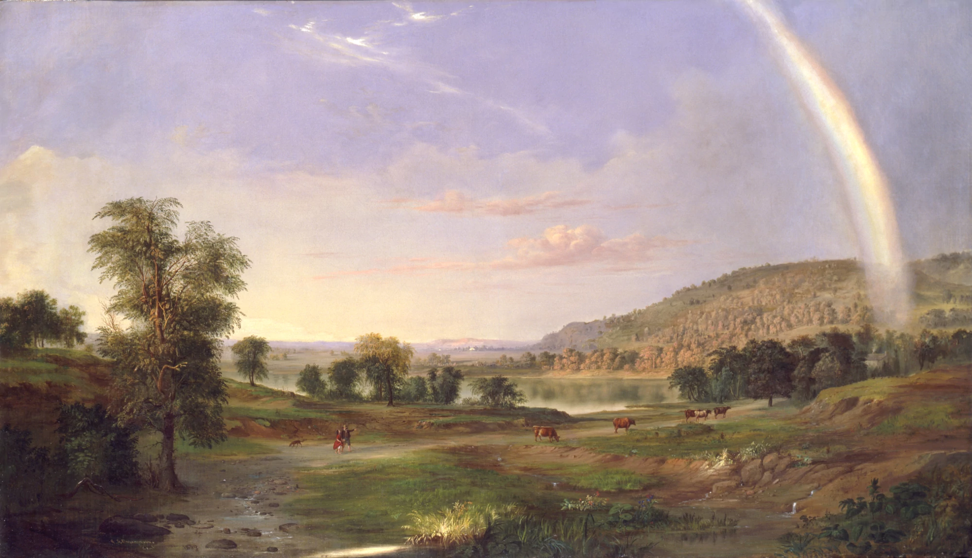 Landscape with Rainbow, Robert S. Duncanson