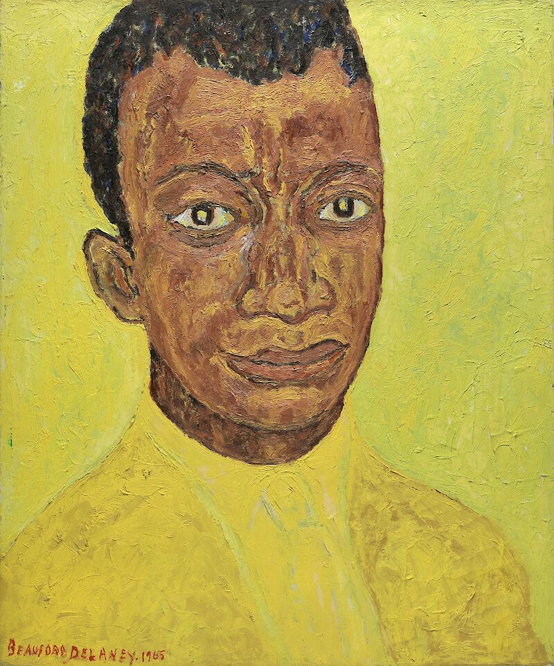Portrait of James Baldwin scale comparison