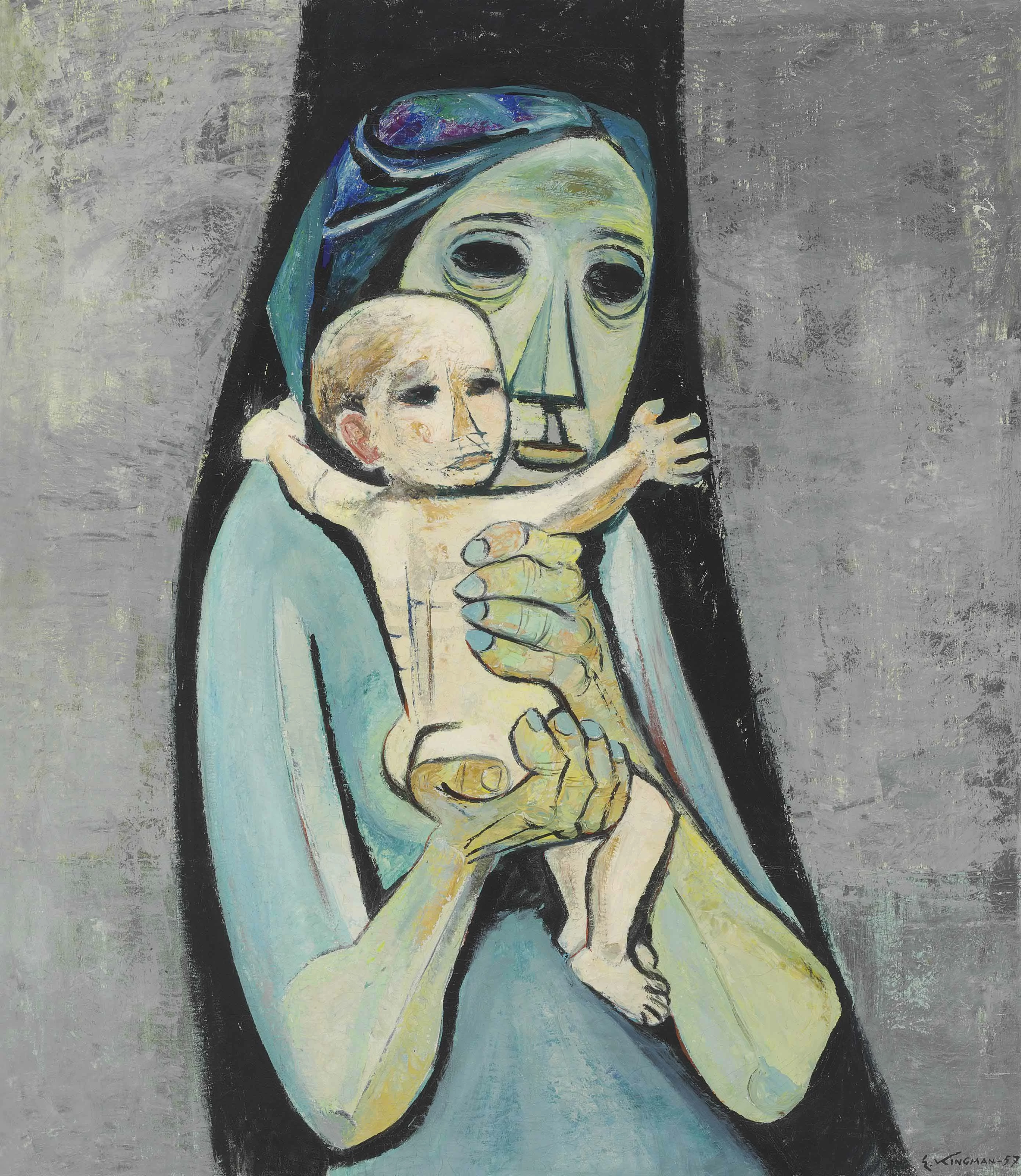 Mother and Child, Eduardo Kingman