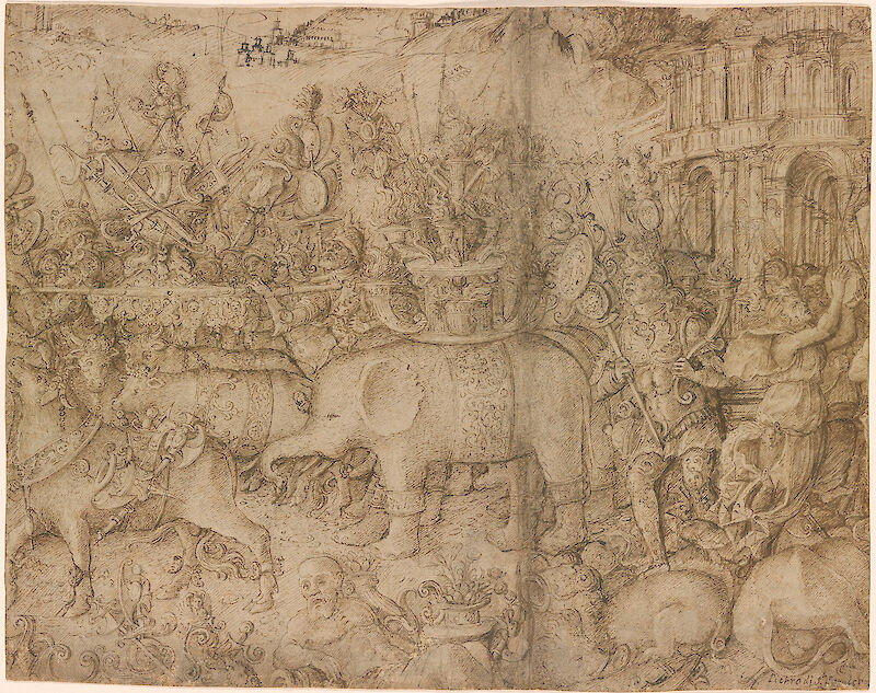 Triumphal Procession with Elephant, Bernardo Parentino
