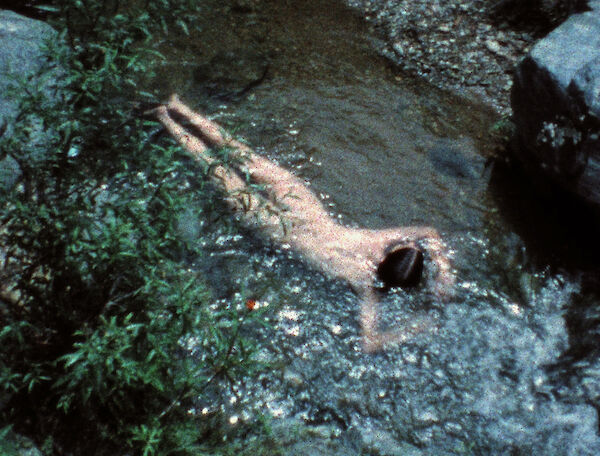 Still from Blood and Feathers 2 by Ana Mendieta