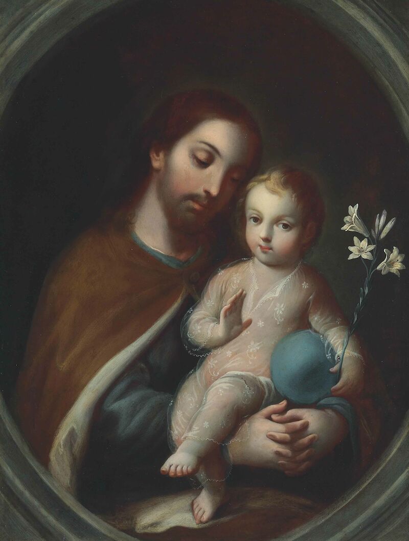Saint Joseph and the Child Jesus scale comparison