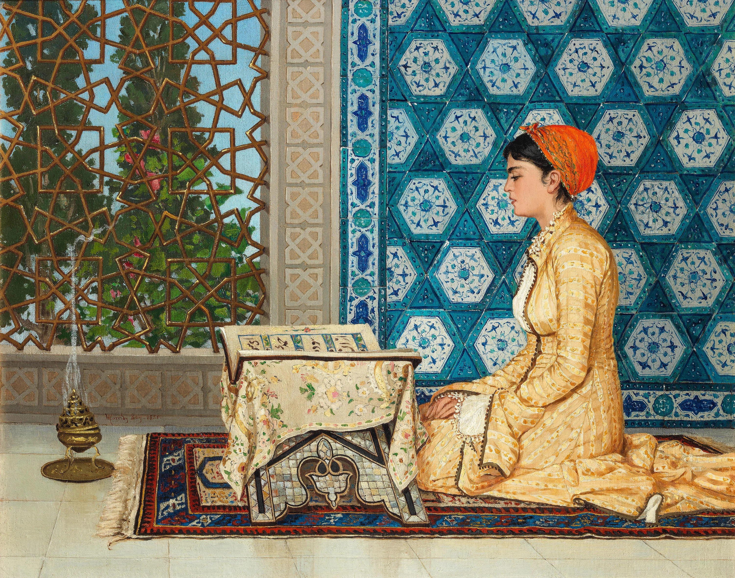 Young Woman Reading, Osman Hamdi Bey