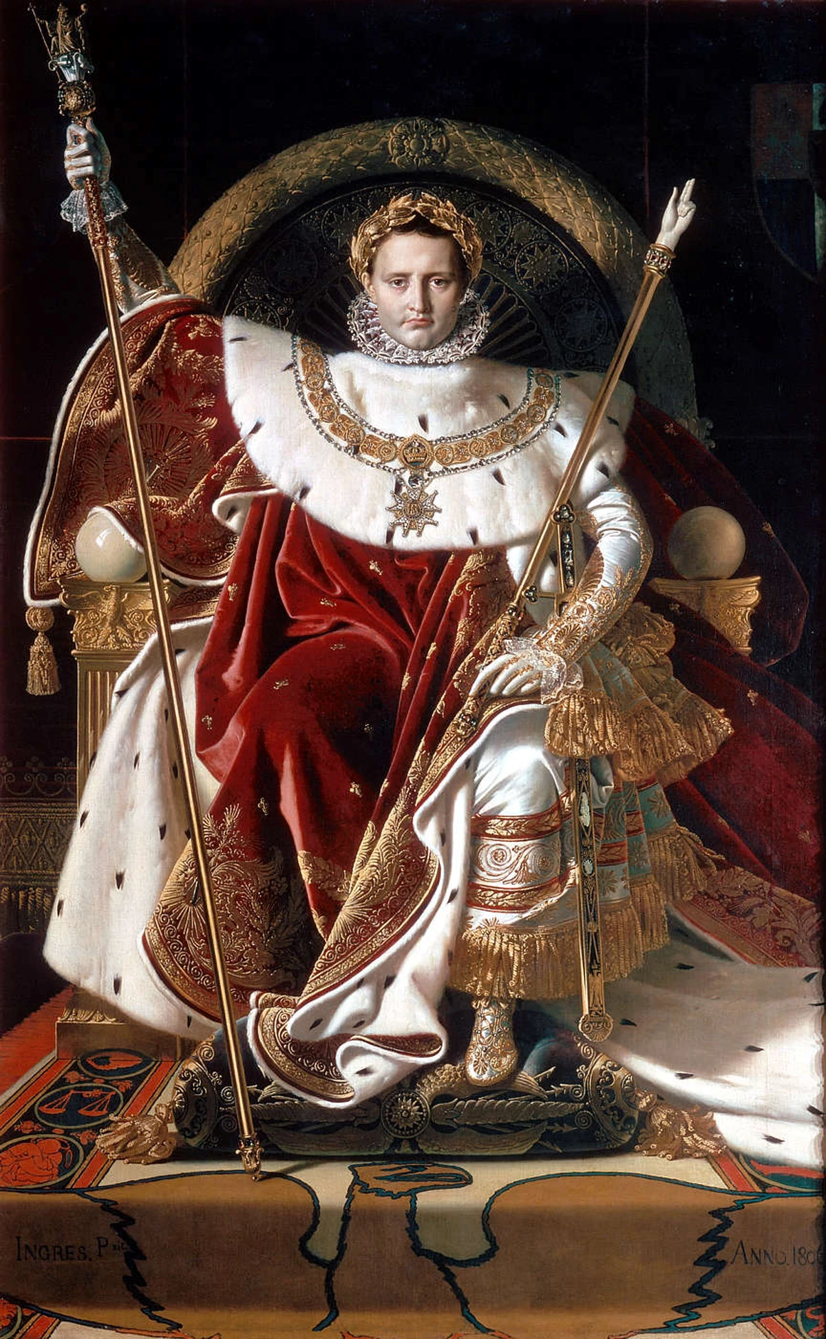 Napoleon I on his Imperial Throne, Jean-Auguste-Dominique Ingres