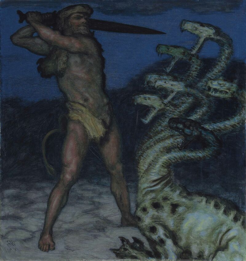 Hercules and the Hydra, Franz Stuck