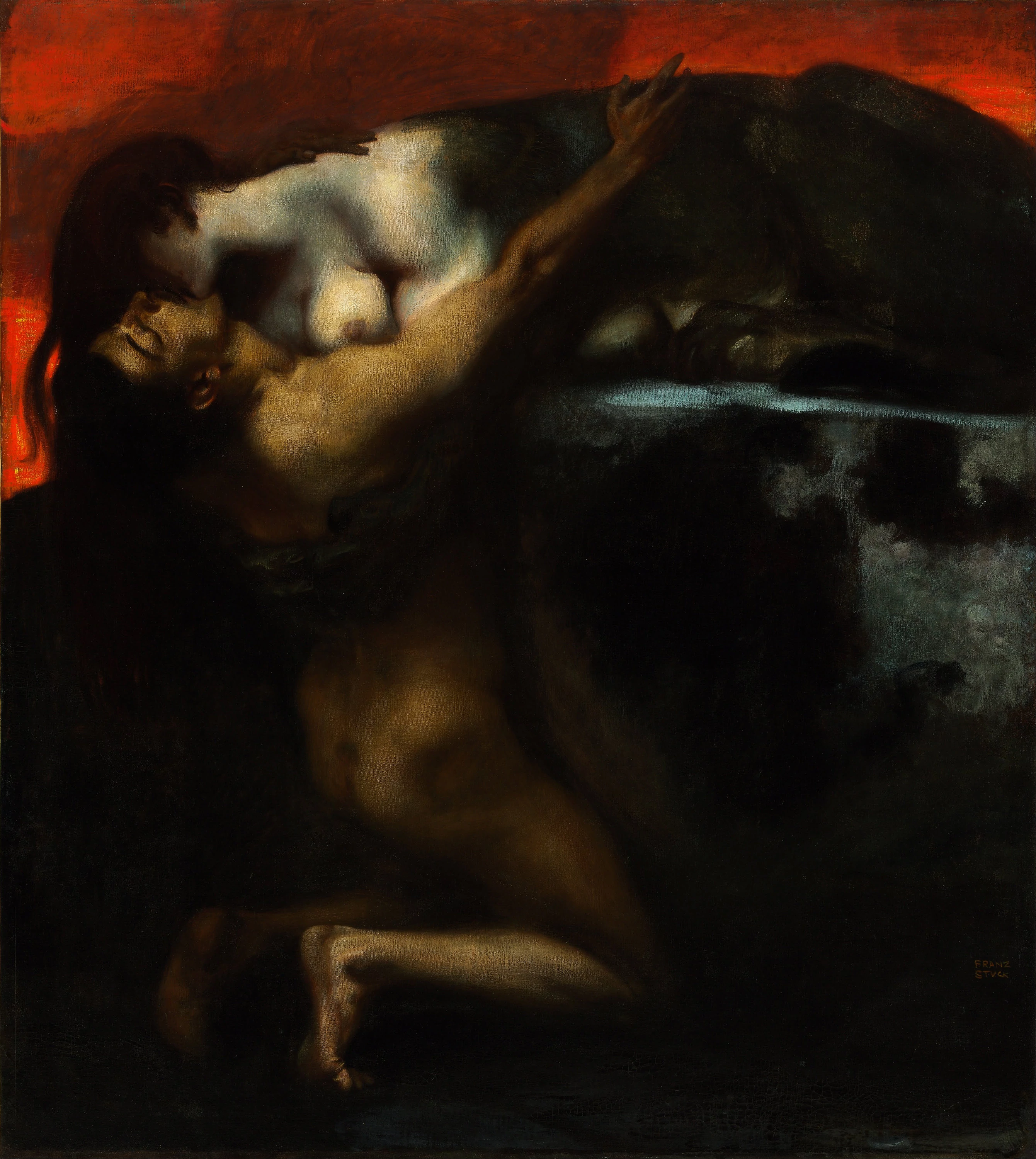 The Kiss of the Sphinx, Franz Stuck