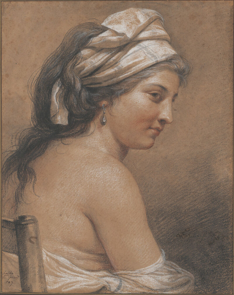 Study of a Seated Woman Seen from Behind scale comparison