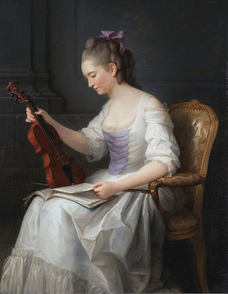 Portrait of a Violinist, Anne Vallayer-Coster
