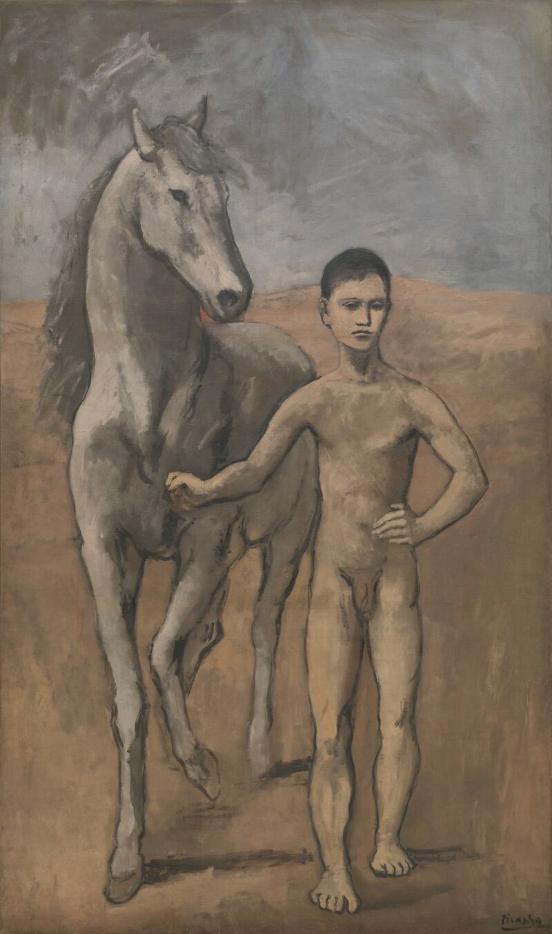 Boy Leading a Horse scale comparison