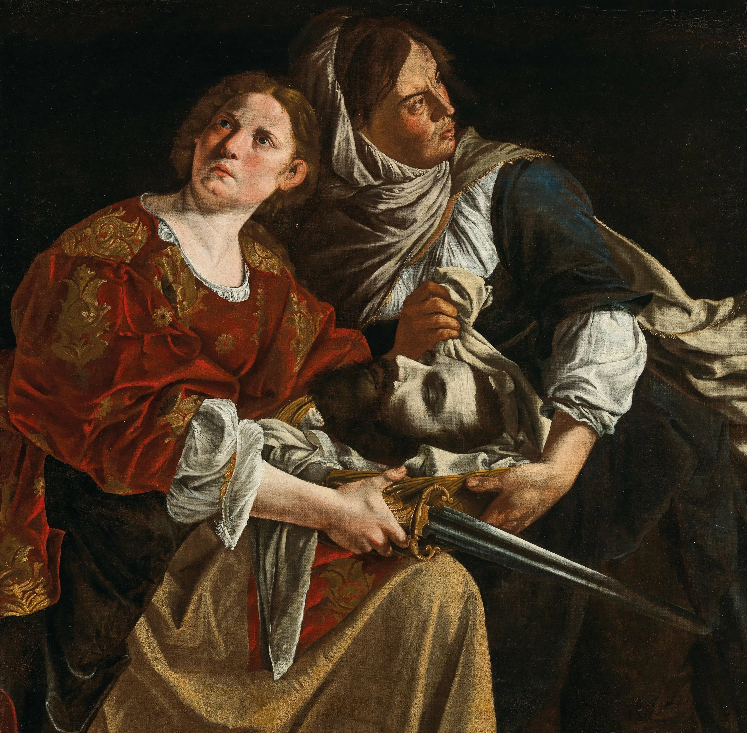 Judith and Her Maidservant with the Head of Holofernes, Artemisia Gentileschi