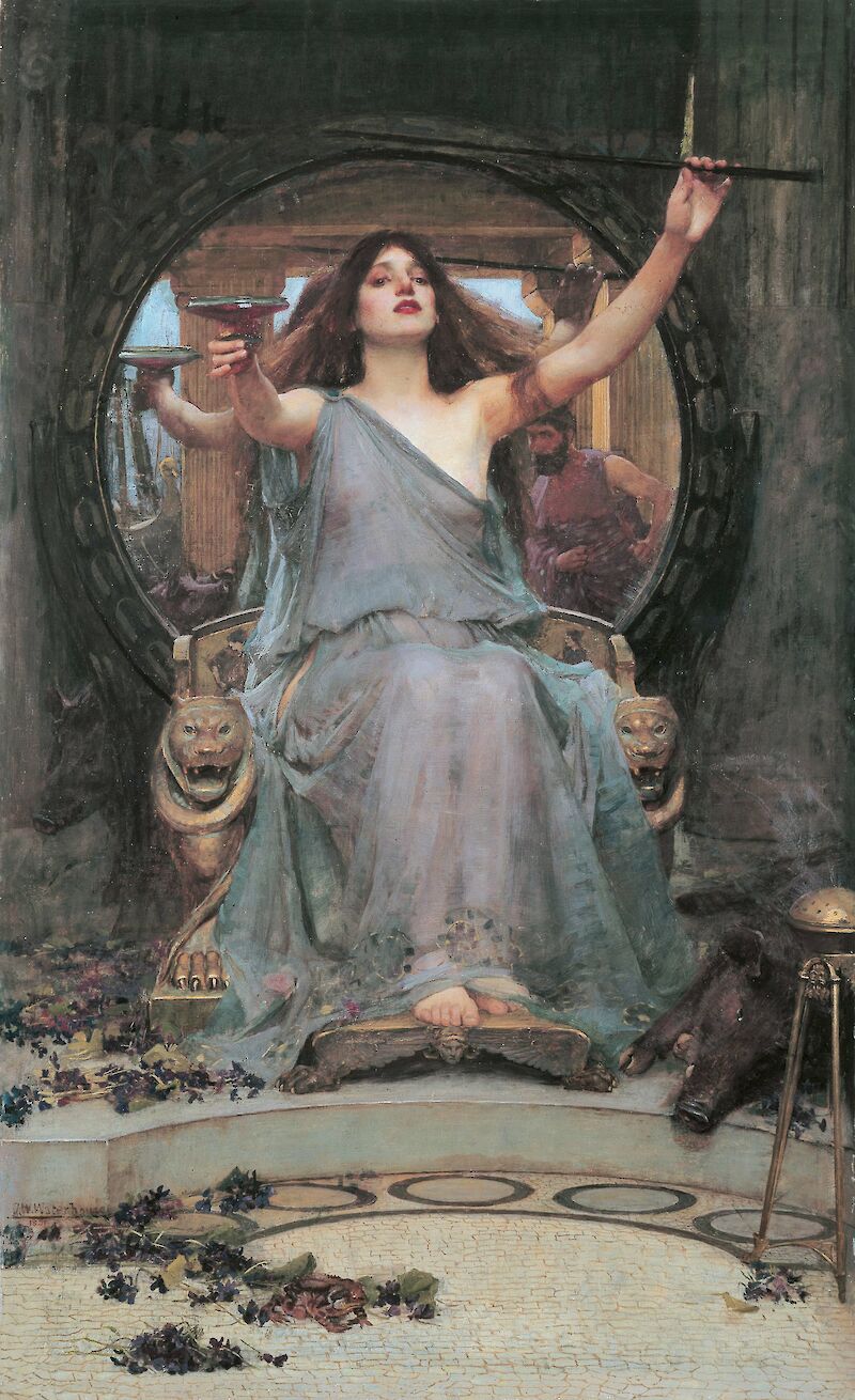 Circe Offering the Cup to Ulysses scale comparison
