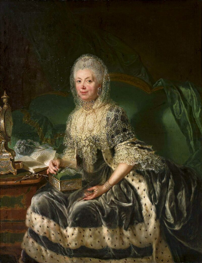 Portrait of Anna Friederike von Wartensleben scale comparison