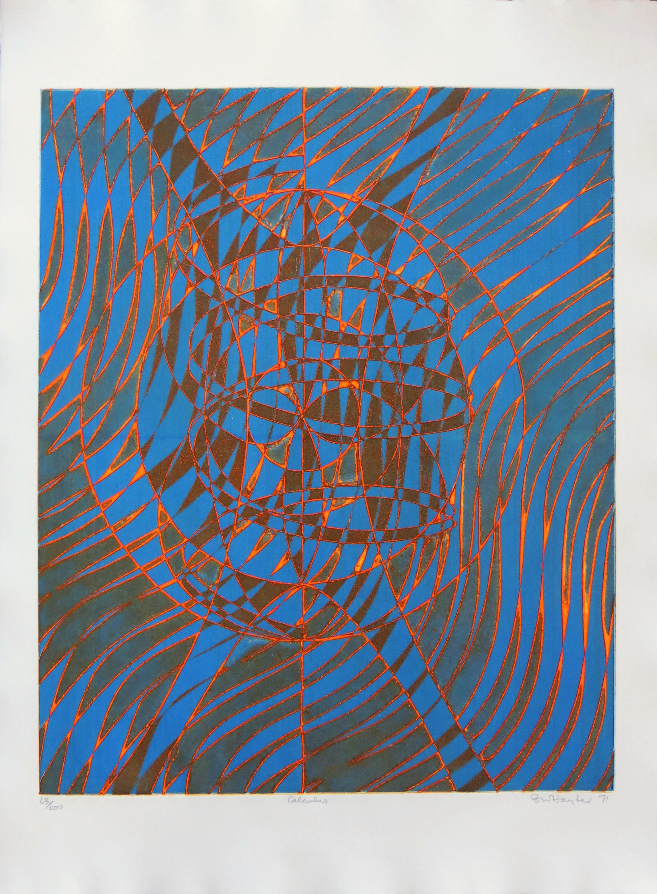 Calculus - Color Viscosity Etching by Stanley William Hayter