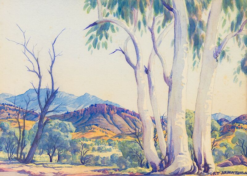 Central Australian Scene, Albert Namatjira