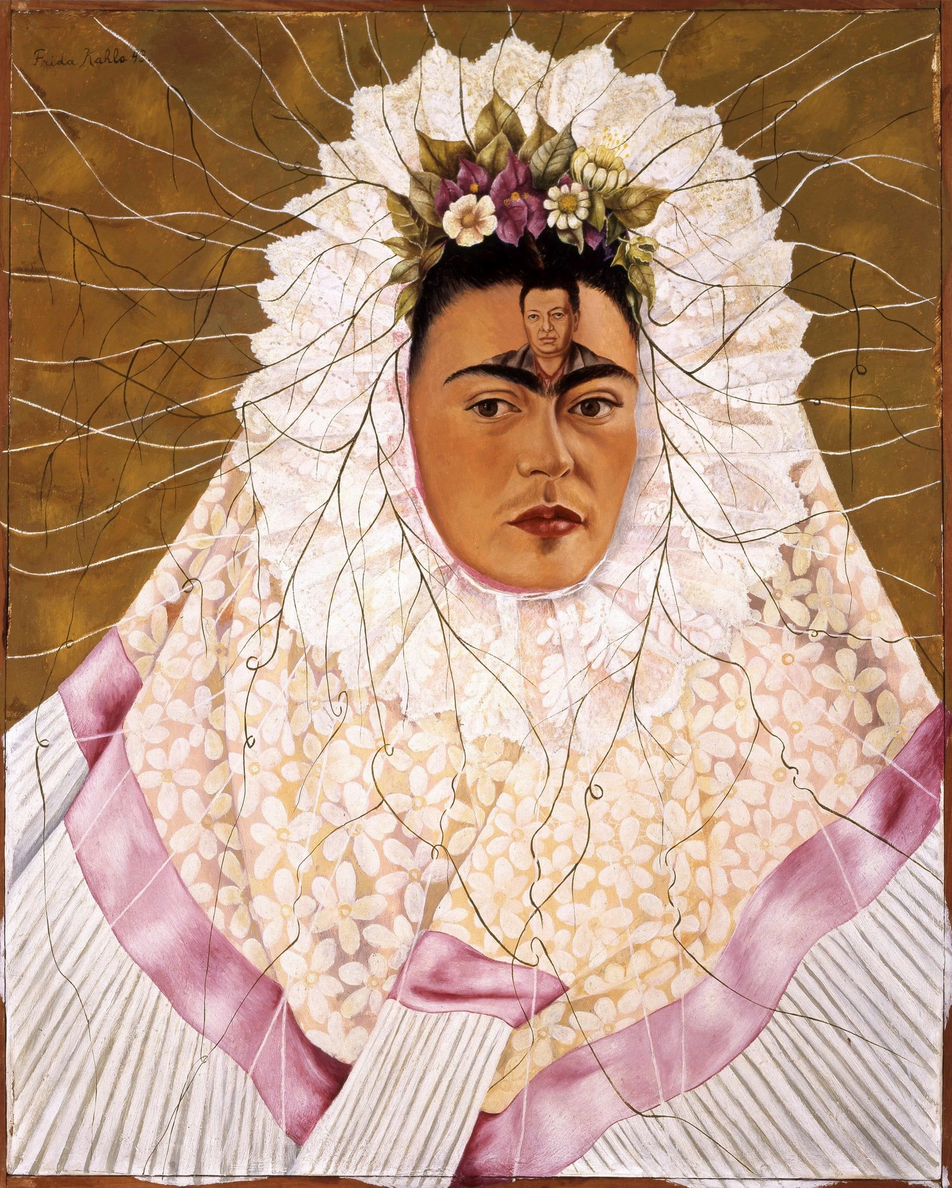 Self-Portrait as a Tehuana (Diego in My Thoughts), Frida Kahlo