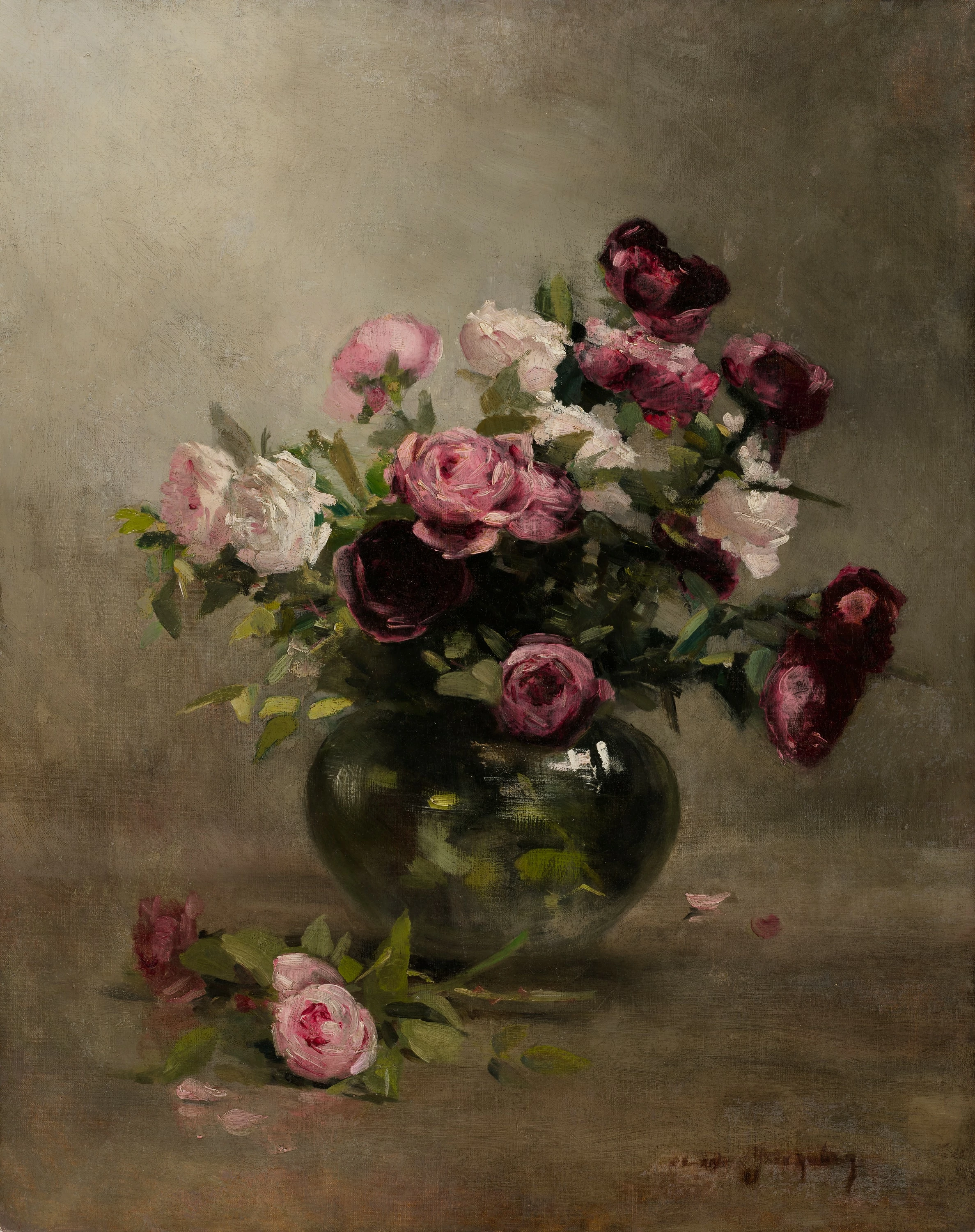 Vase of Roses, Eva Gonzalès