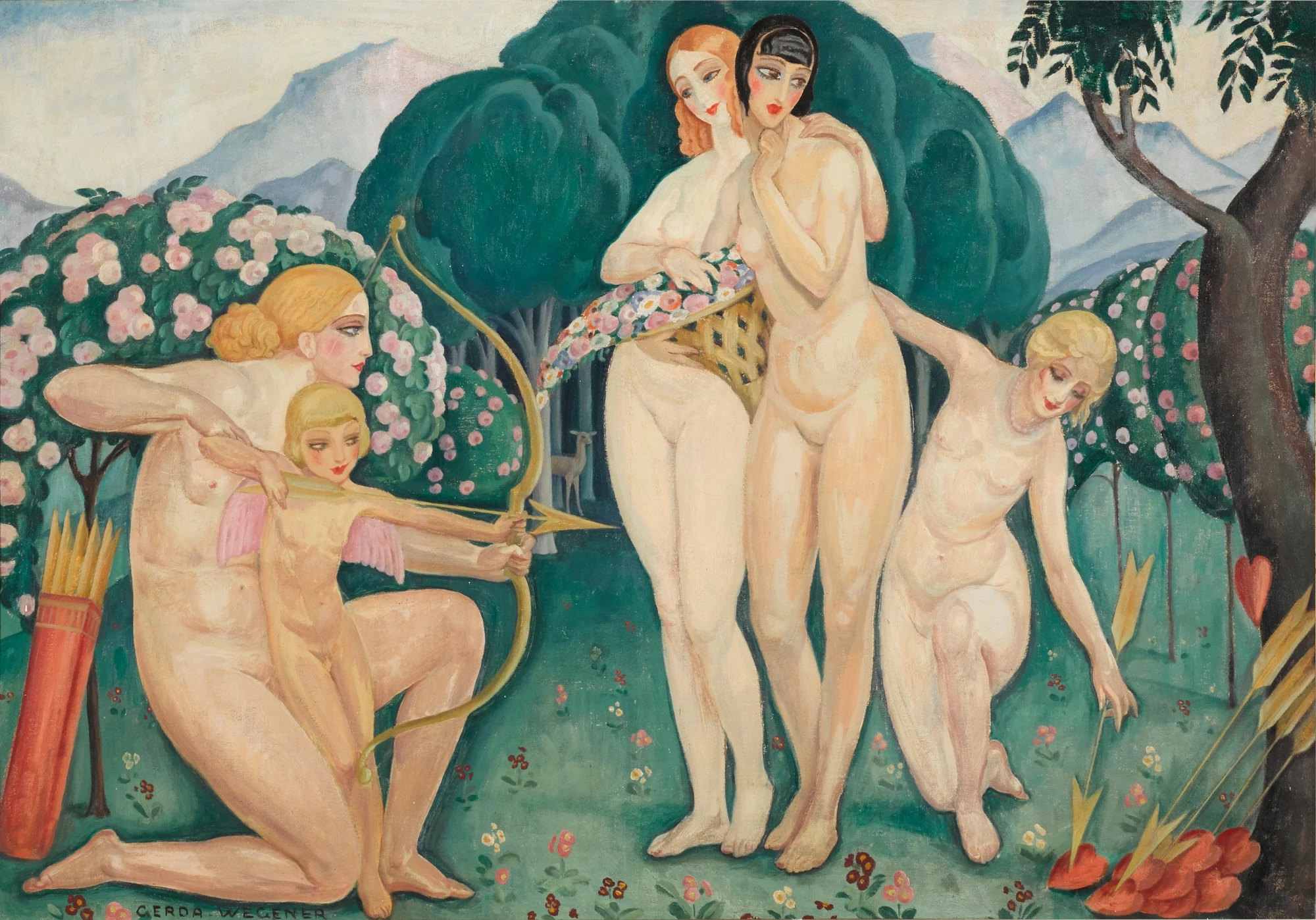 Venus and Amor, Gerda Wegener