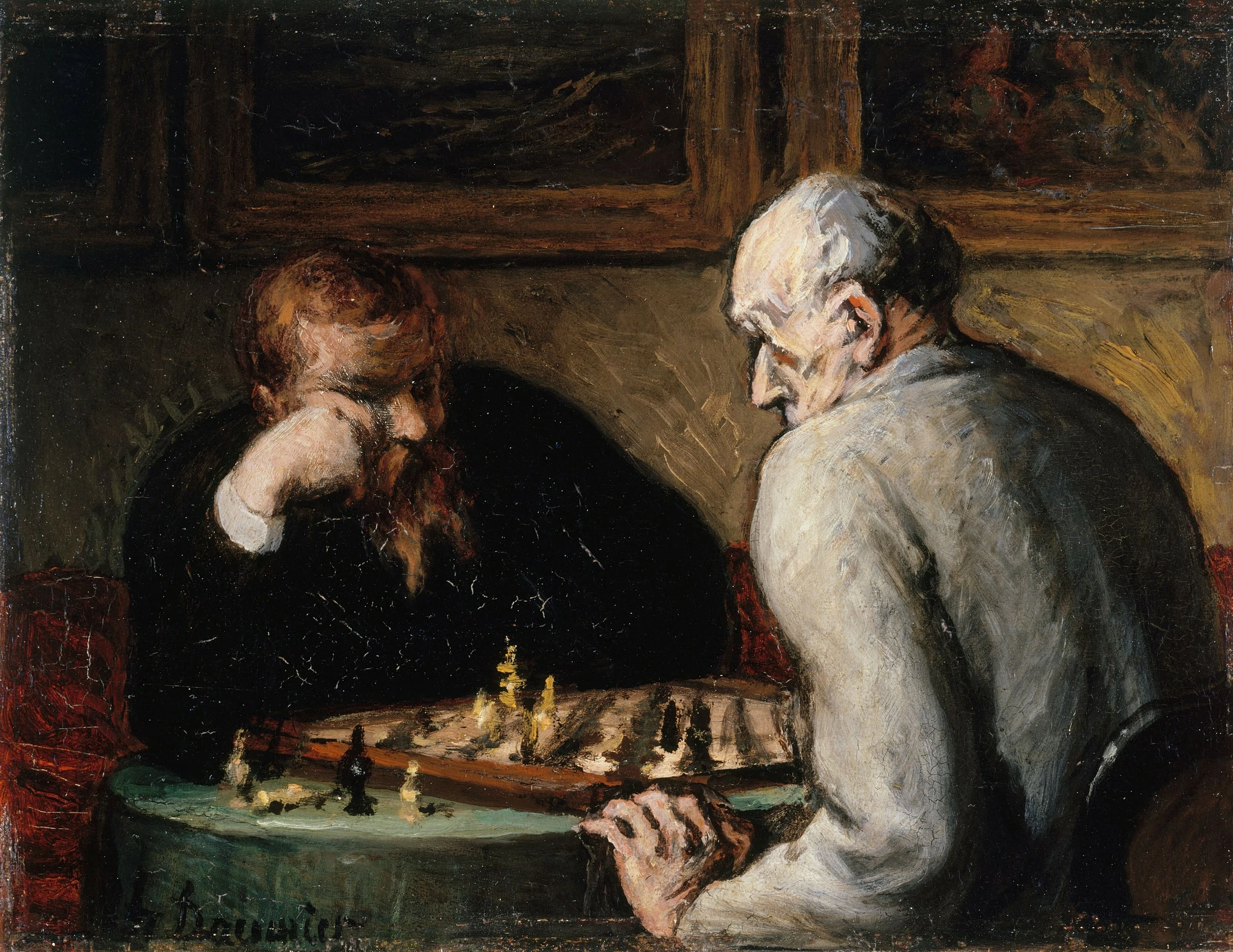 The Chess Players, Honoré Daumier