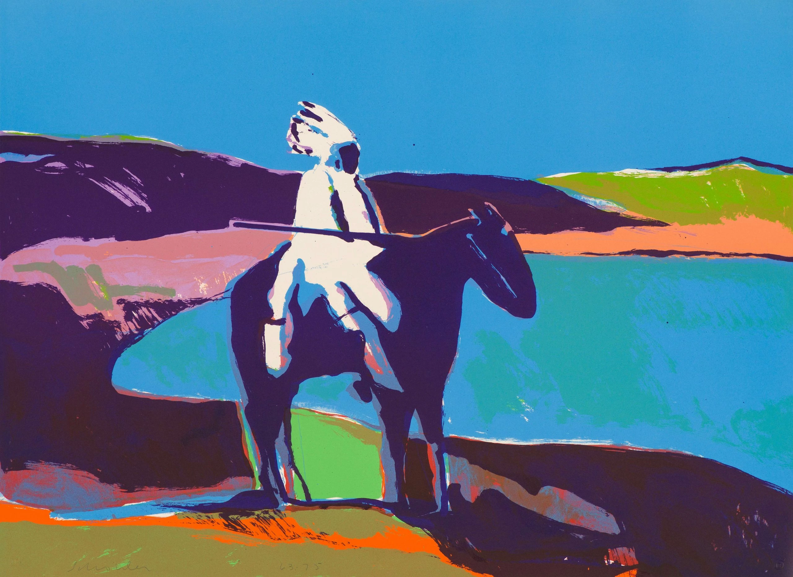 Indian at the Lake (State II), Fritz Scholder