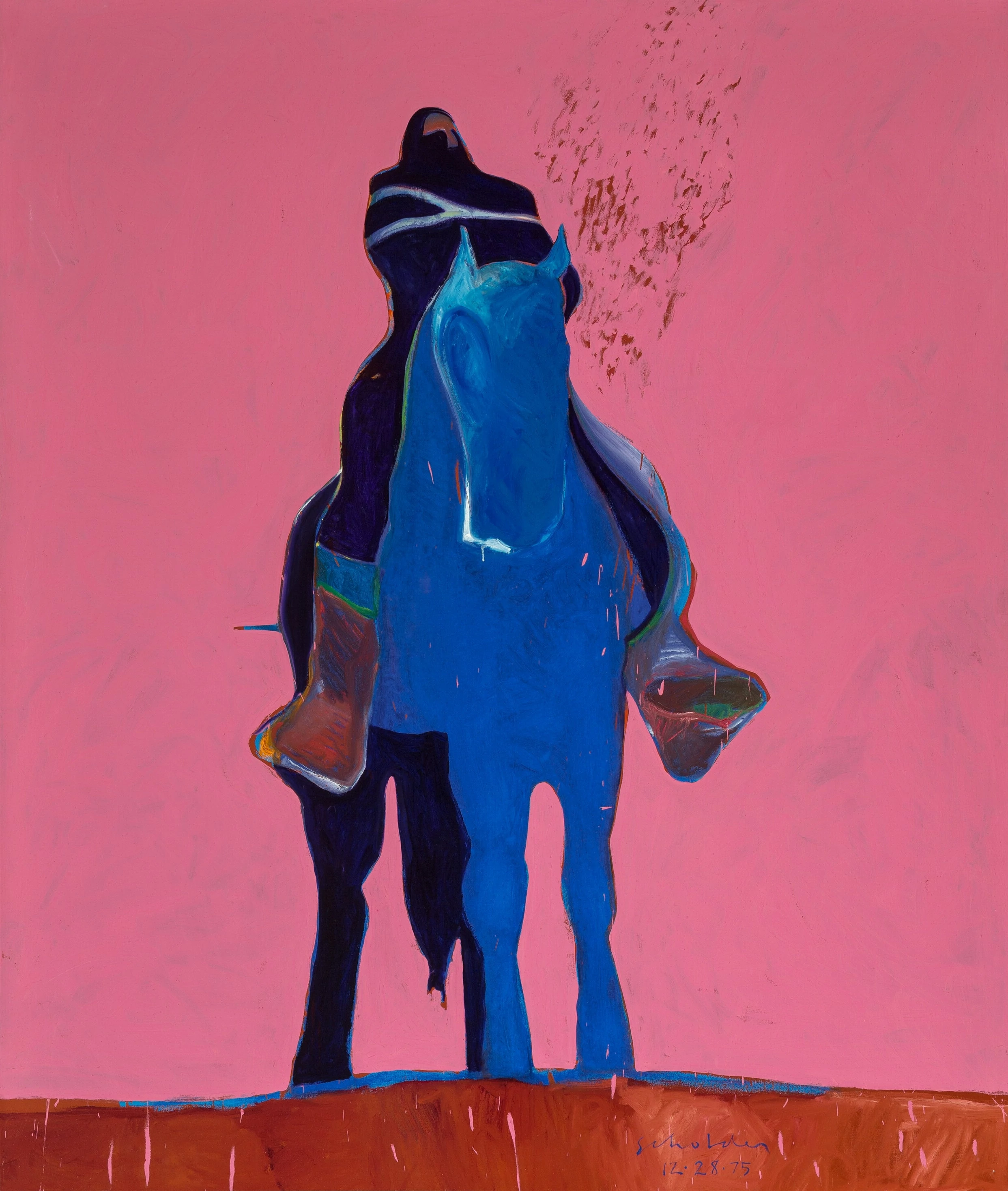 Indian on Blue Horse, Fritz Scholder