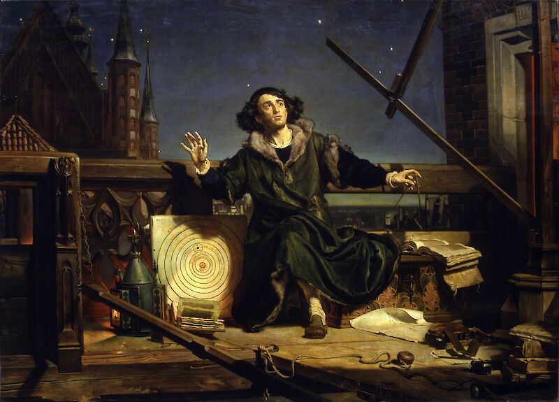 Astronomer Copernicus, or Conversations with God scale comparison