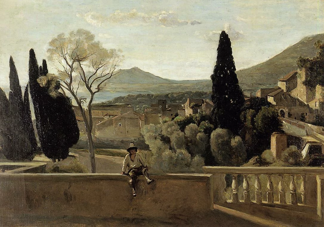 View of Tivoli (After Corot), Berthe Morisot