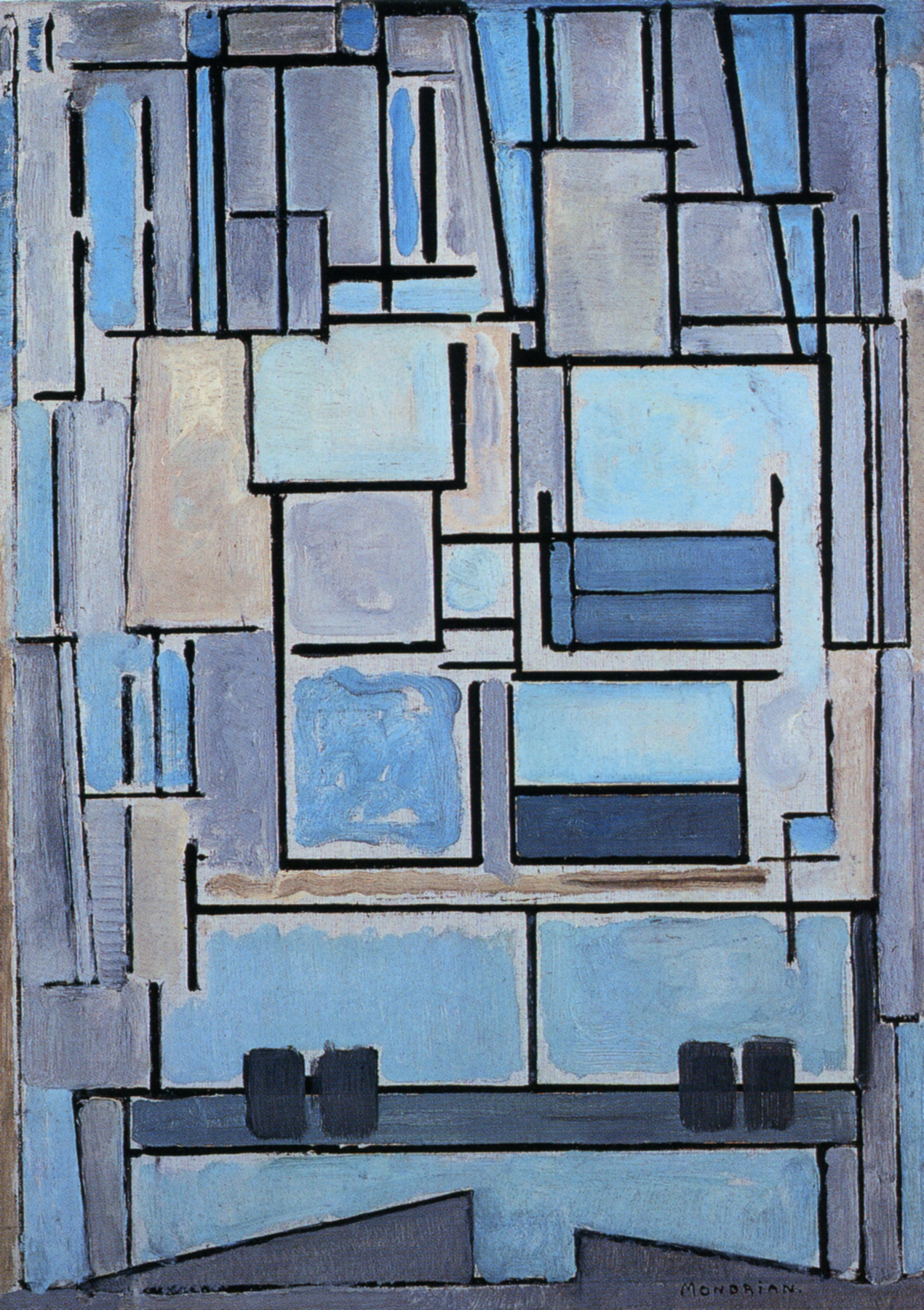 Composition No 9 By Piet Mondrian Obelisk Art History
