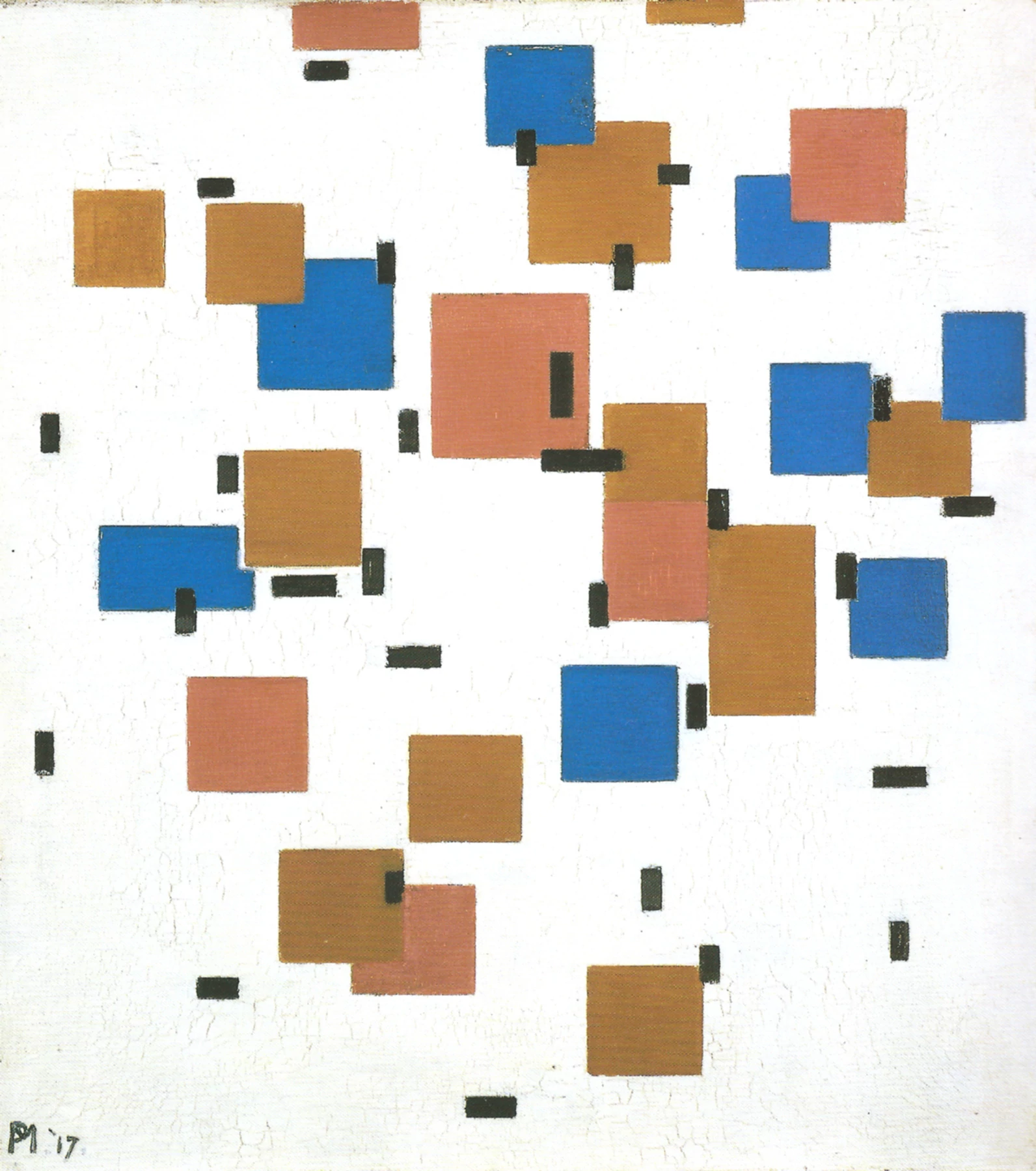 Composition with Colours A, Piet Mondrian