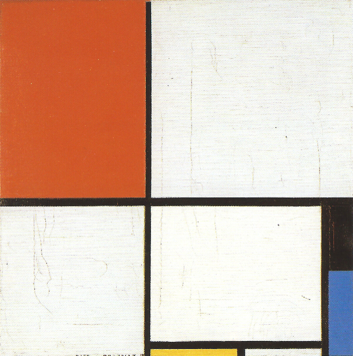 Composition With Red Yellow And Blue By Piet Mondrian