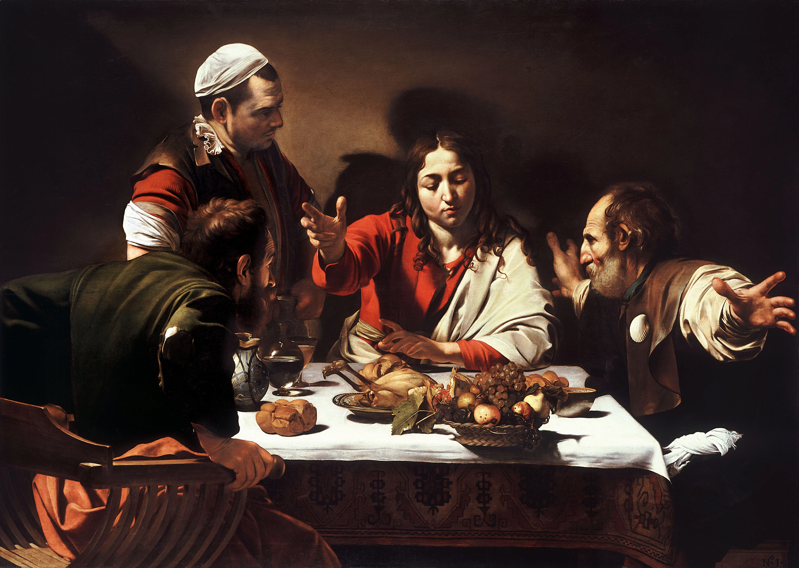 Supper at Emmaus (1602), Caravaggio