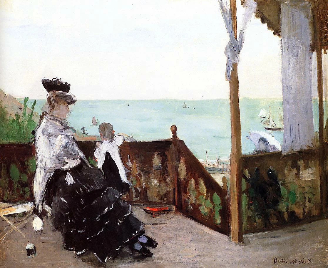 In a Villa at the Seaside, Berthe Morisot