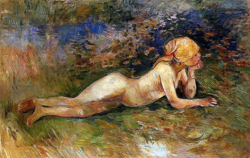 The Reclining Shepherdess, Berthe Morisot